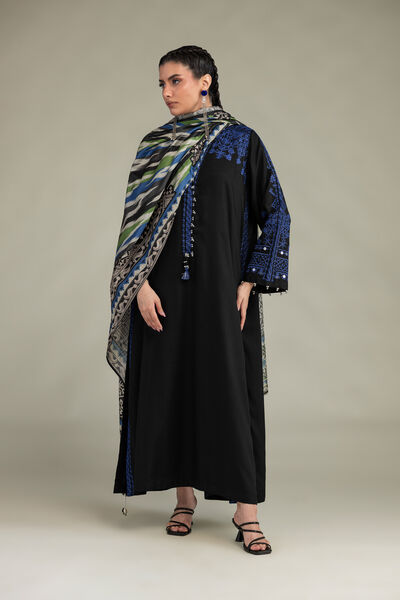 Embroidered | Raw Silk | Black Silk Pants | GBP 30.00