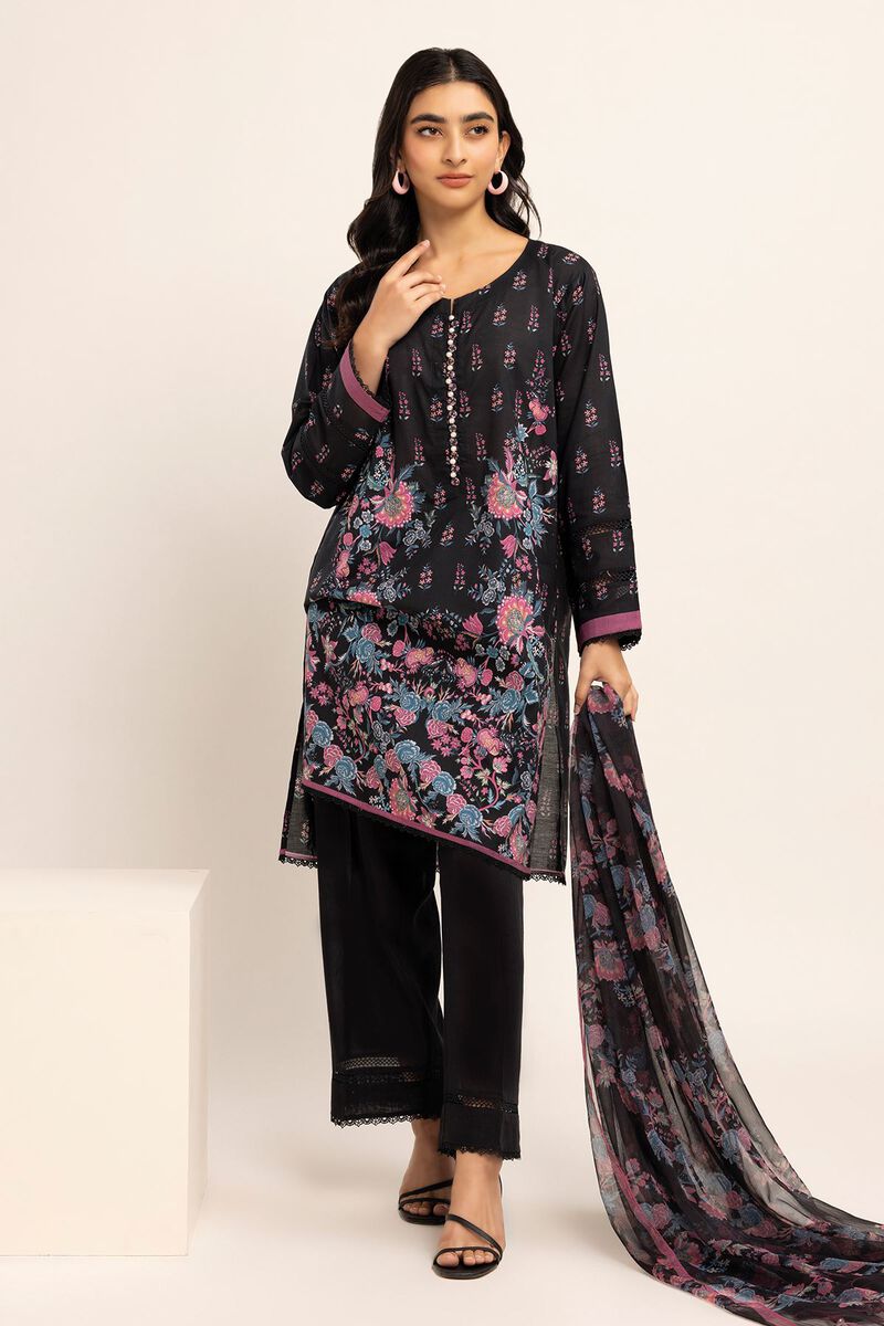 Printed | Cambric | Fabrics 3 Piece | null