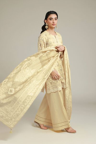 Embroidered | Cambric | Cambric 3-Piece Suit | GBP 70.00