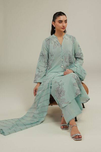 Printed | Lawn | Mint Lawn Dupatta | GBP 6.00