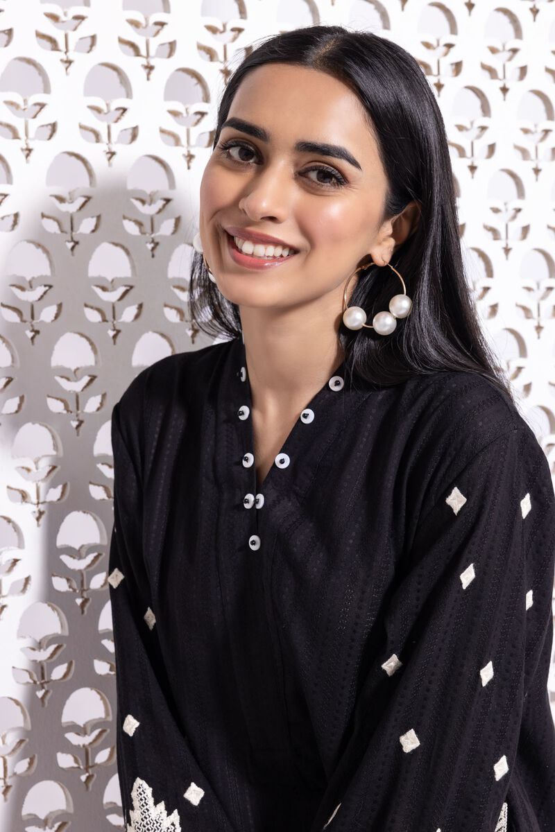 Embroidered | Textured Cotton | Kurta | null
