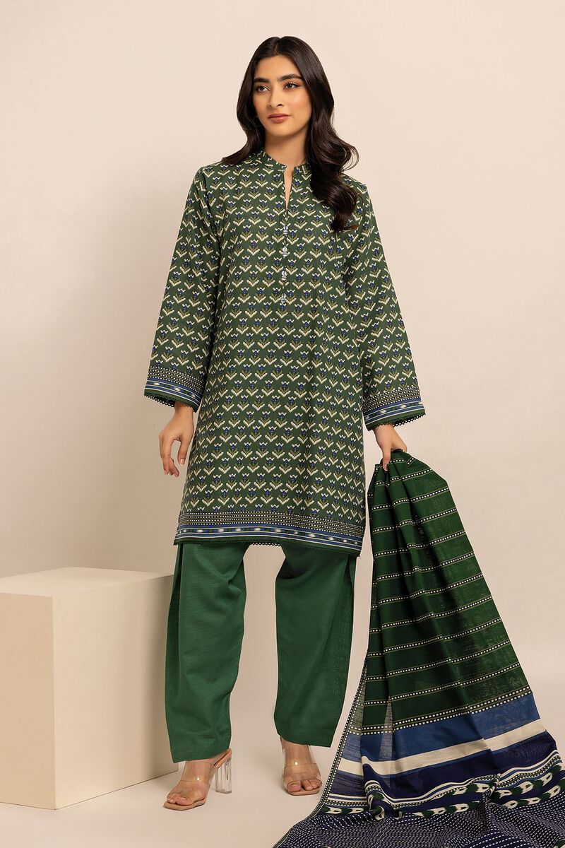 Printed | Light Khaddar | Fabrics 3 Piece | null