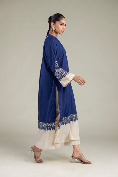 Embroidered | Cotton Dobby | Cotton Solid Pants | GBP 25.00