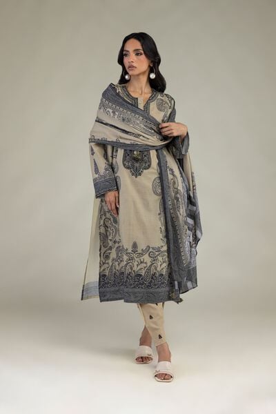 Embroidered | Textured Lawn | Paisley Tailored Set | GBP 65.00