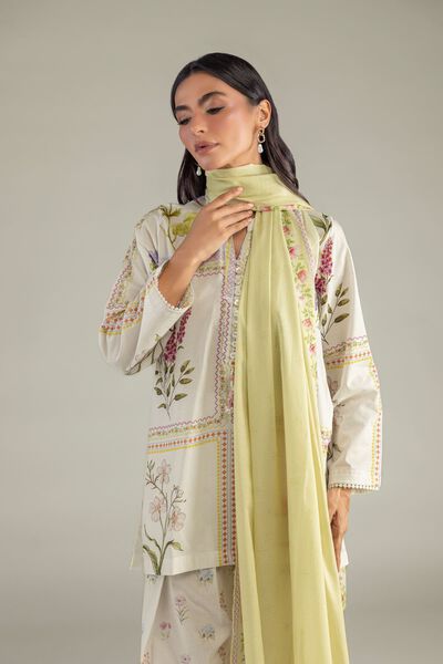 Printed | Lawn | Solid Lawn Dupatta | GBP 25.00