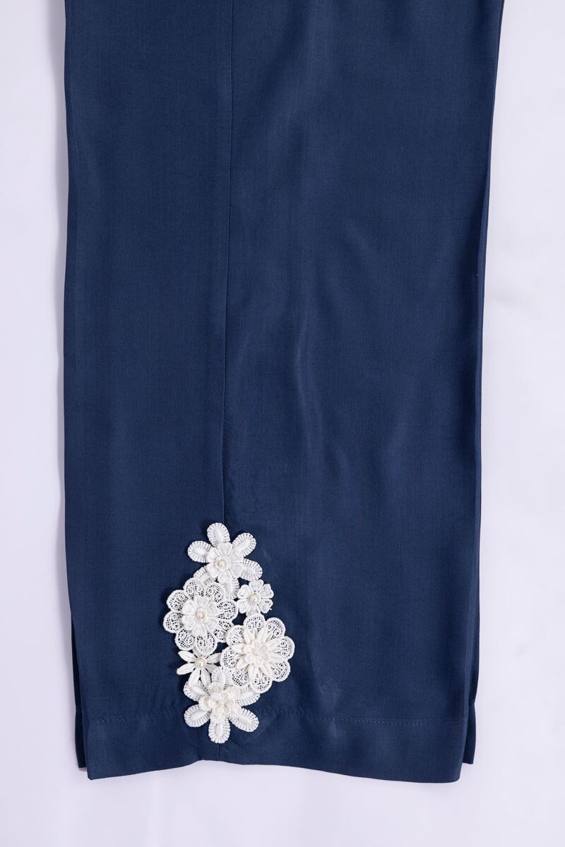Embroidered | Viscose Oak Silk | Pants | GBP 25.00