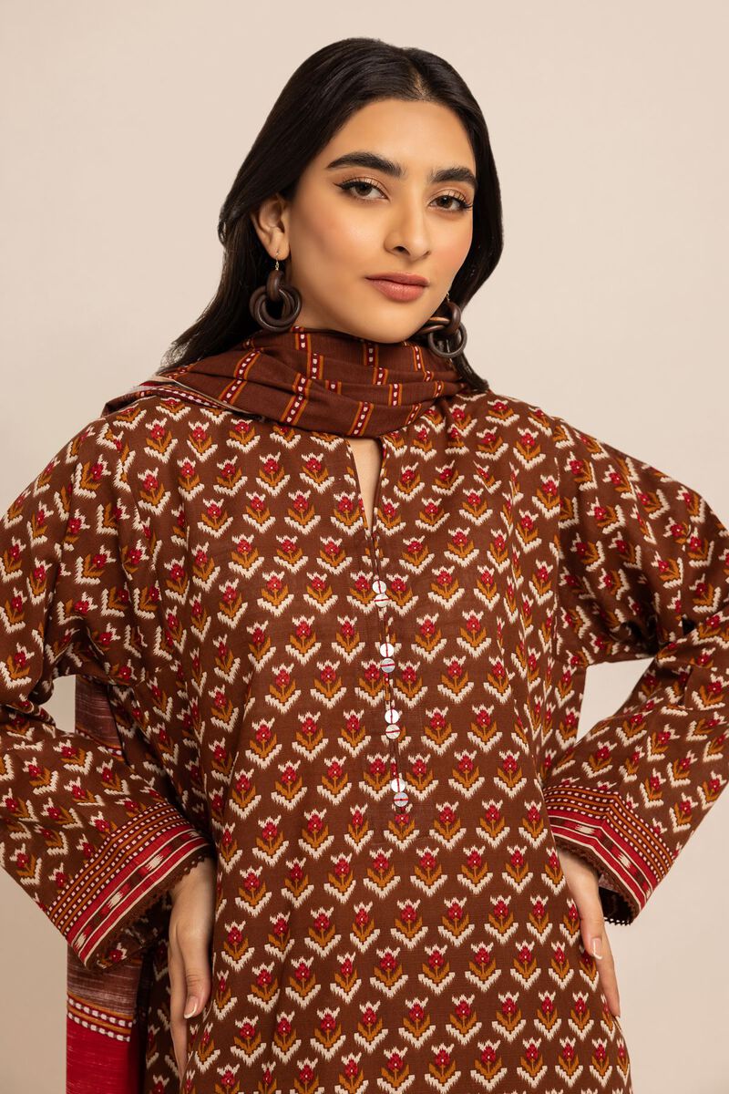 Printed | Light Khaddar | Fabrics 3 Piece | null