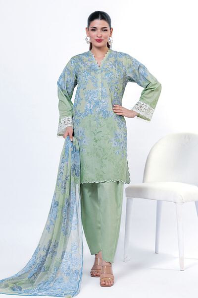 Embroidered | Cambric | Fabrics 3 Piece | GBP 20.00