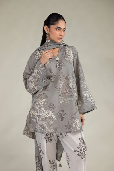 Embroidered | Cambric | Cambric V-Neck Kurta | GBP 35.00