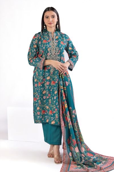Embroidered | Slub Lawn | Tailored 3 Piece | GBP 25.00