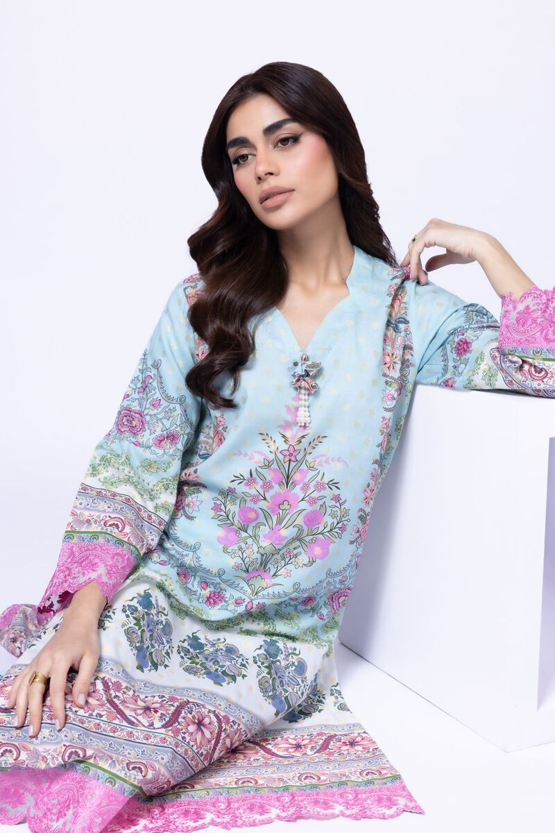 Embroidered | Cotton Polyester Broshia Jacquard | Kurta | null