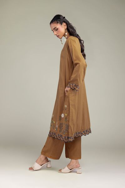 Embroidered | Textured Cotton | Solid Cotton Pants | GBP 20.00