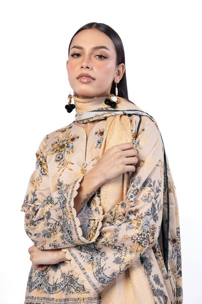 Printed | Jacquard | Fabrics 3 Piece | GBP 35.00