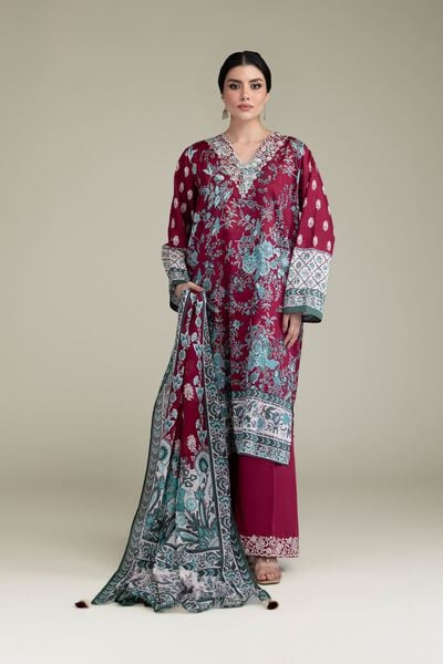 Embroidered | Lawn | Fabrics 3 Piece | GBP 40.00