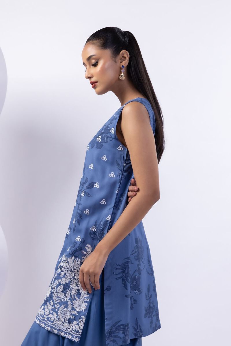 Embroidered | Crosshatch Raw Silk | Kurta | GBP 40.00