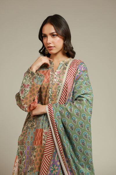 Printed | Cambric | Fabrics 3 Piece | GBP 30.00