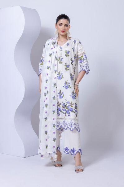 Embroidered | Crosshatch Raw Silk | Kurta | GBP 50.00