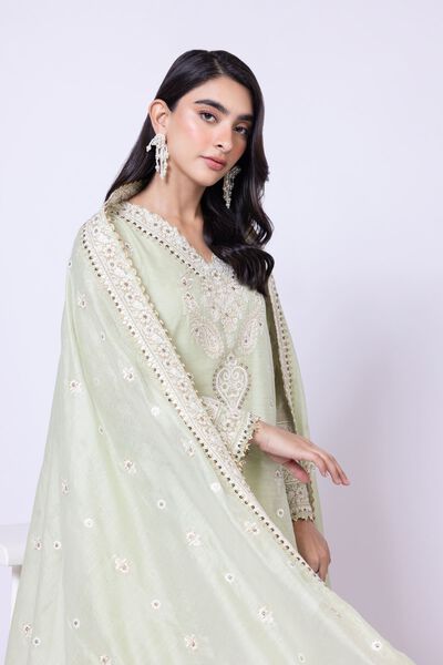 Embroidered | Viscose Polyester Net | Dupatta | GBP 16.00