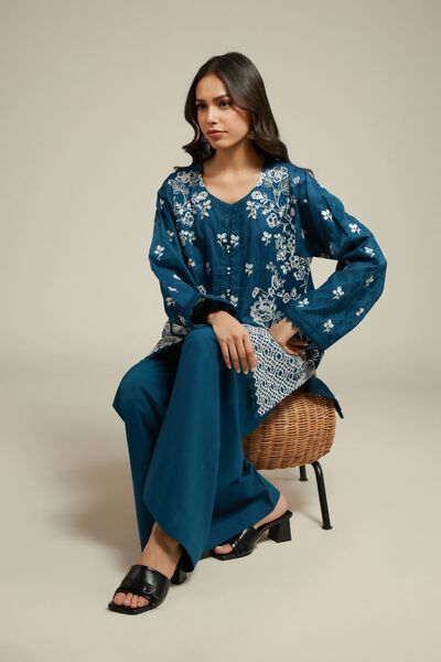 Embroidered | Broshia | Tailored 2 Piece | Top and Bottom | GBP 50.00