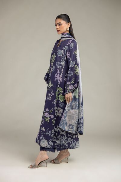 Embroidered | Raw Silk | Pants | GBP 25.00