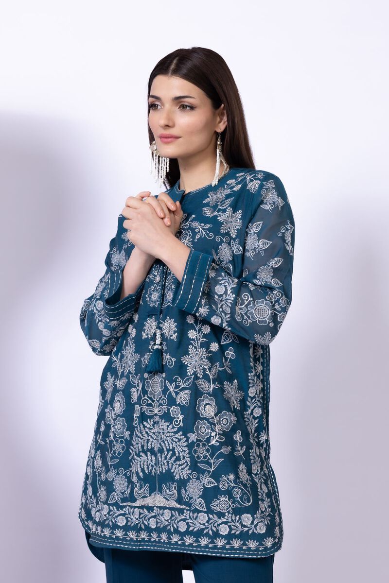 Embroidered | Paper Silk | Kurta | GBP 50.00