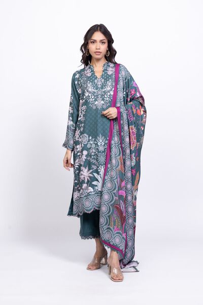 Embroidered | Satin | Kurta | GBP 12.50