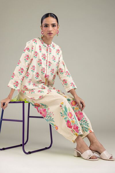 Printed | Cambric | Floral Cambric Kurta | GBP 10.00