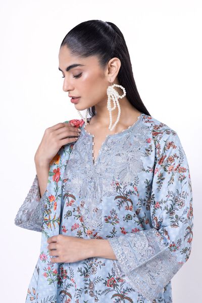 Embroidered | Cotton Satin | Fabrics 3 Piece | GBP 25.00