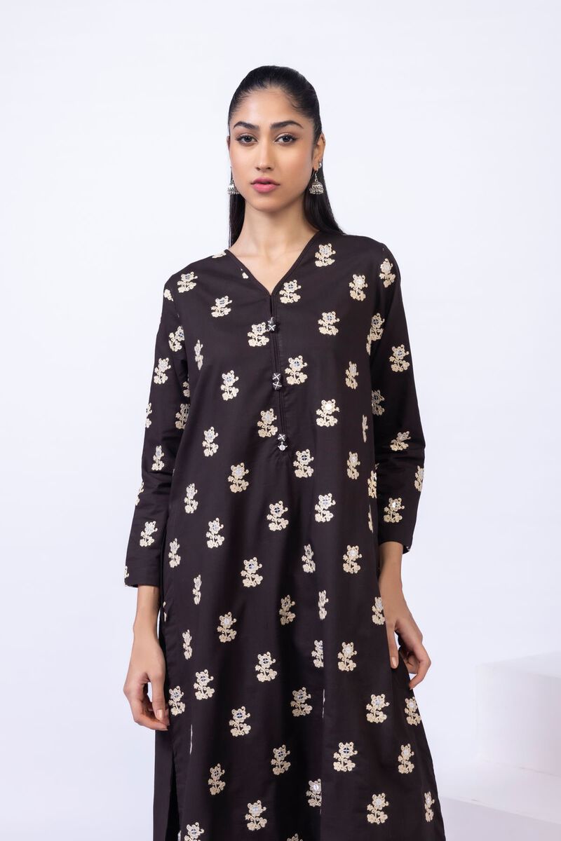 Embroidered | Crosshatch Poplin | Kurta | GBP 17.50