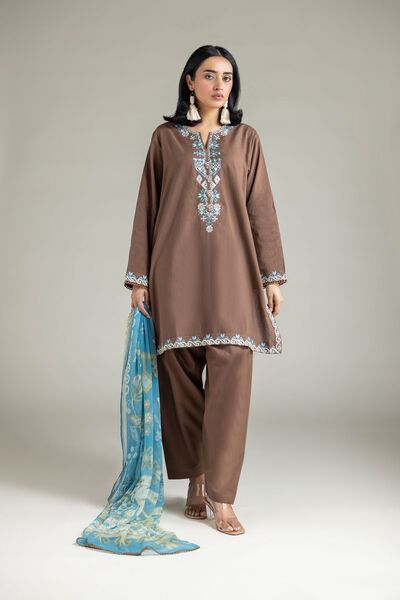 Embroidered | Cambric | Fabrics 3 Piece | GBP 20.00