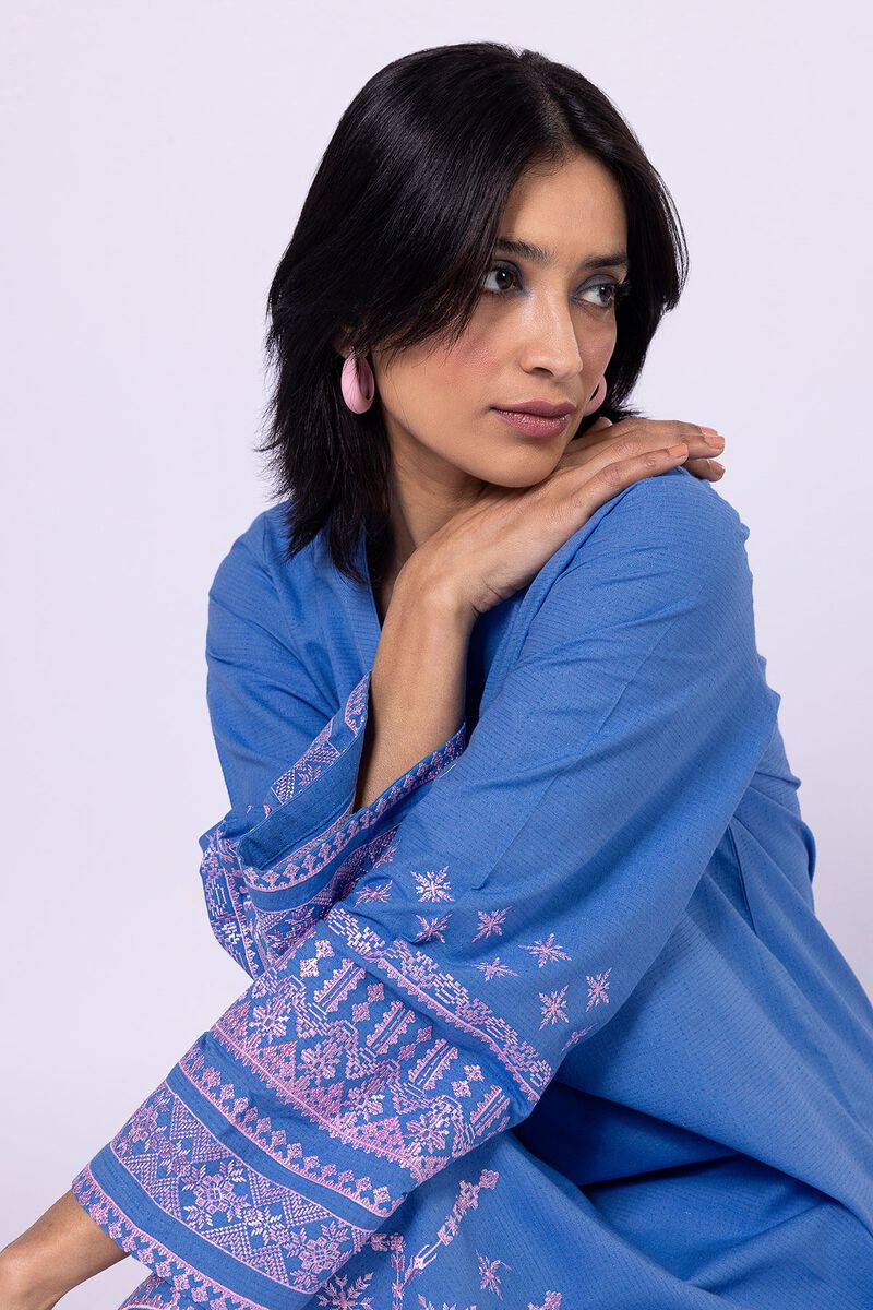 Yarn Dyed Slub | Embroidered | Fabrics 2 Piece | Top Bottoms | null