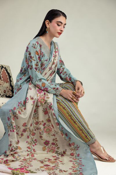 Embroidered | Mesuri | Floral Mesuri Dupatta | GBP 30.00