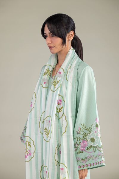 Embroidered | Lawn | Floral Lawn Dupatta | GBP 25.00
