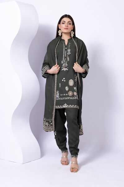 Embroidered | Paper Silk | Kurta | GBP 15.00