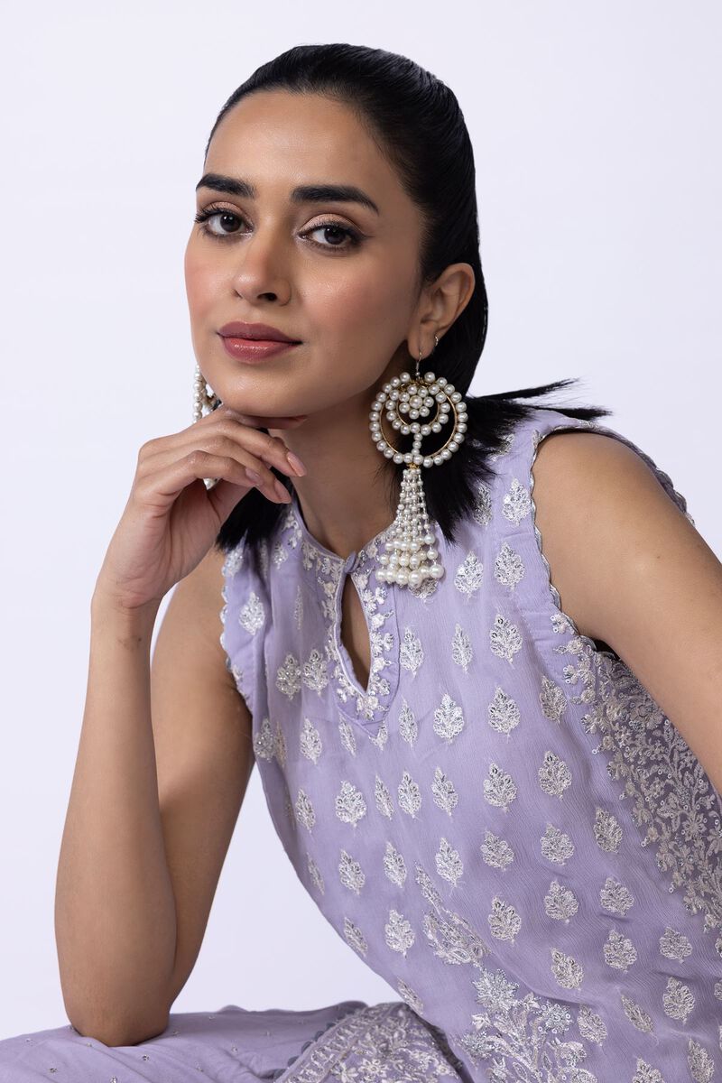 Embroidered | Polyester Crinkle Chiffon | Kurta | GBP 60.00
