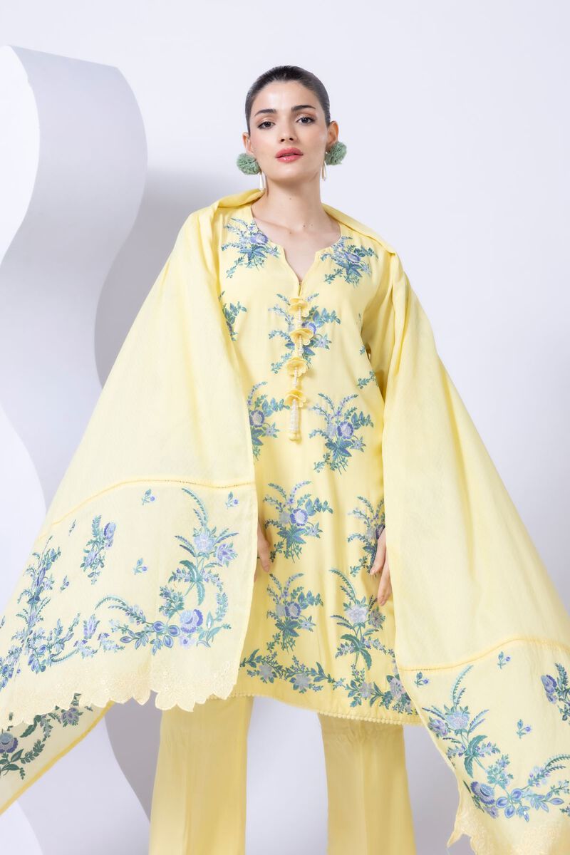 Embroidered | Crosshatch Raw Silk | Kurta | GBP 50.00