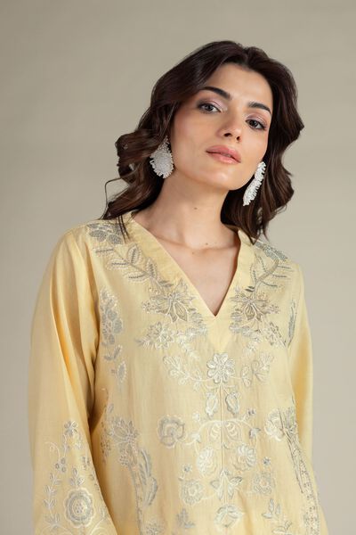 Embroidered | Cambric | Tailored 2 Piece | Top and Bottom | GBP 50.00