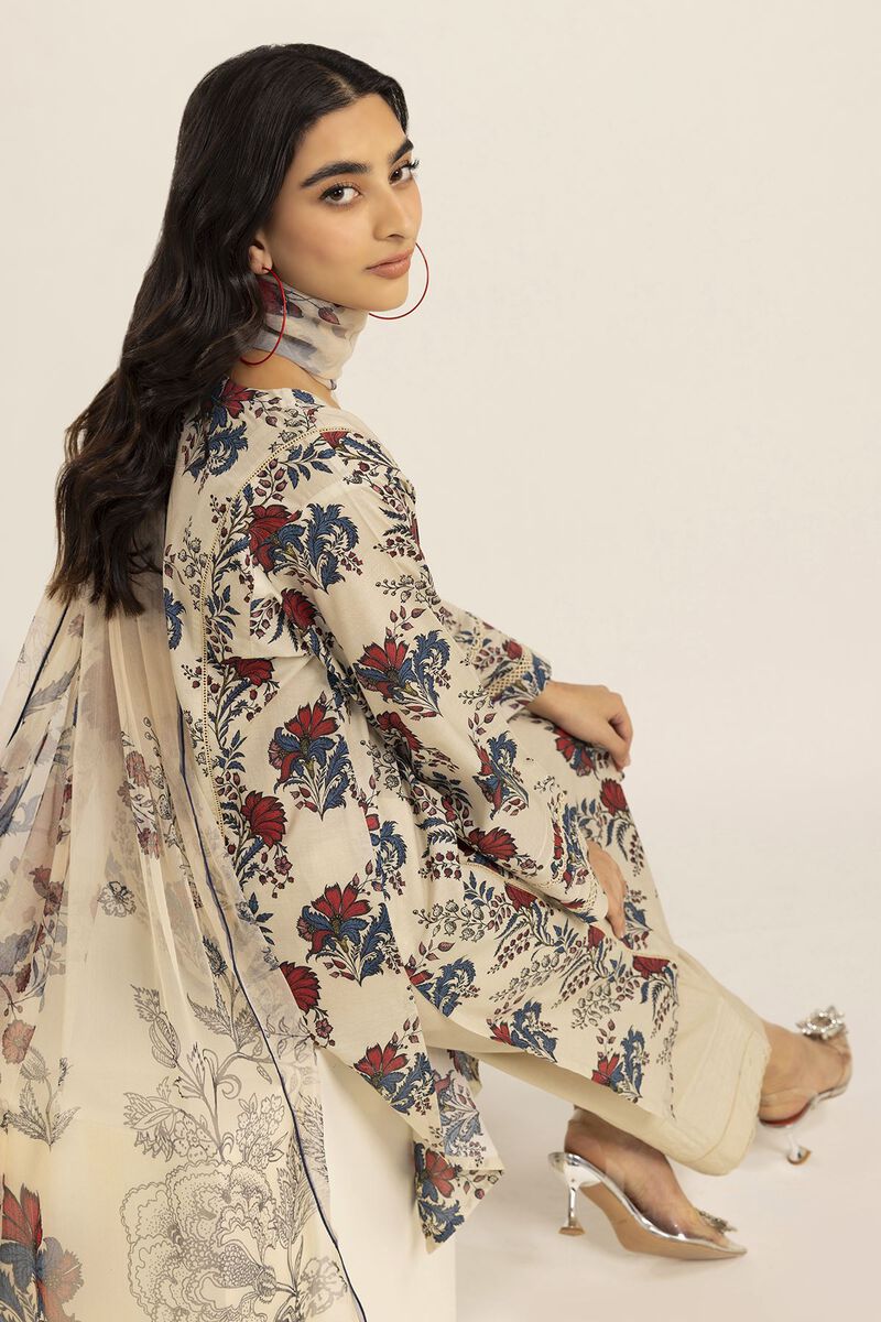 Printed | Cambric | Fabrics 3 Piece | null
