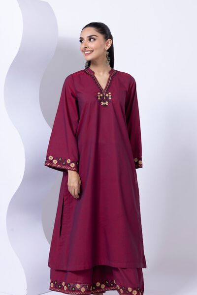 Embroidered | Chambray | Kurta | GBP 25.00