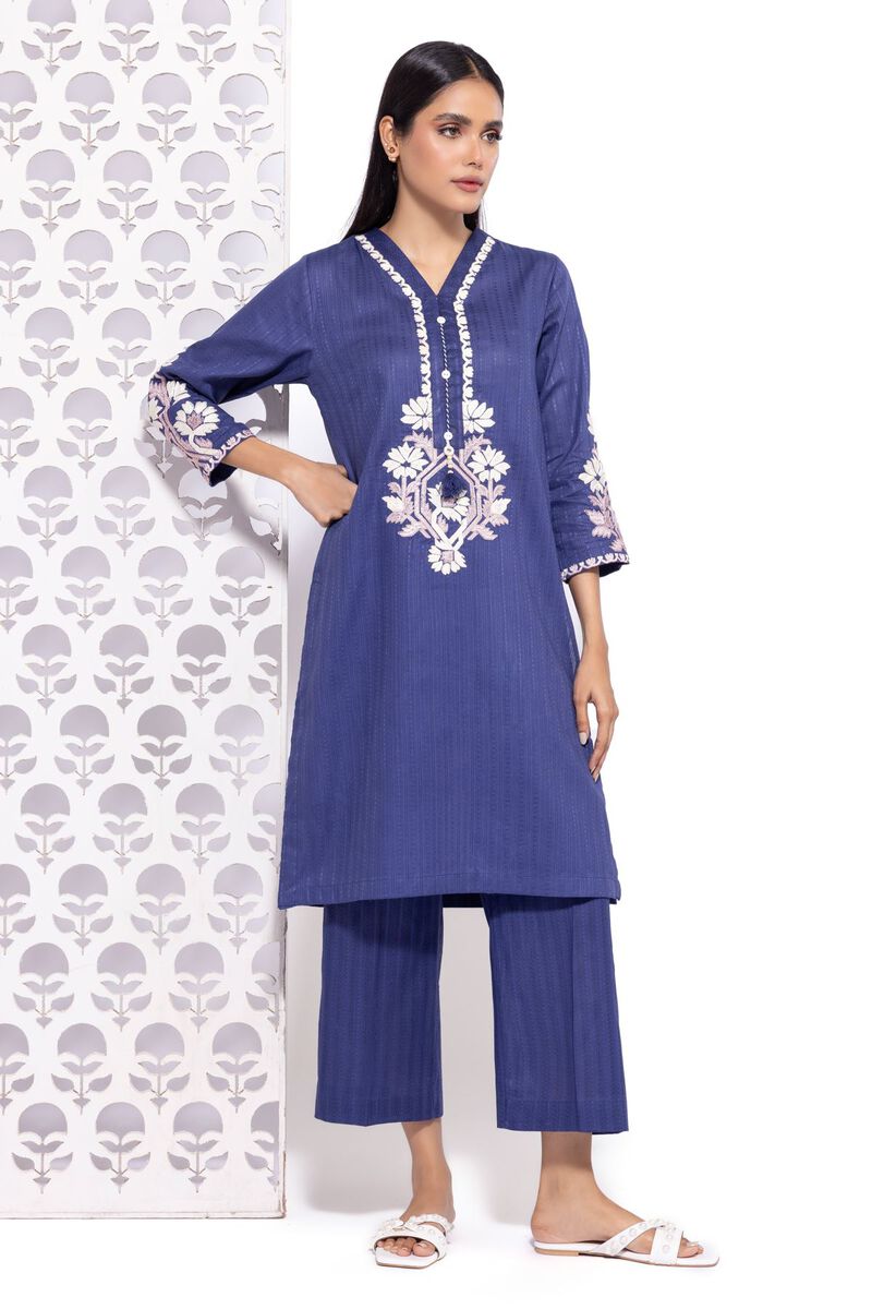 Embroidered | Textured Cotton | Kurta | null