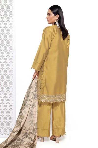Embroidered | Dull Raw Silk | Tailored 3 Piece | GBP 40.00