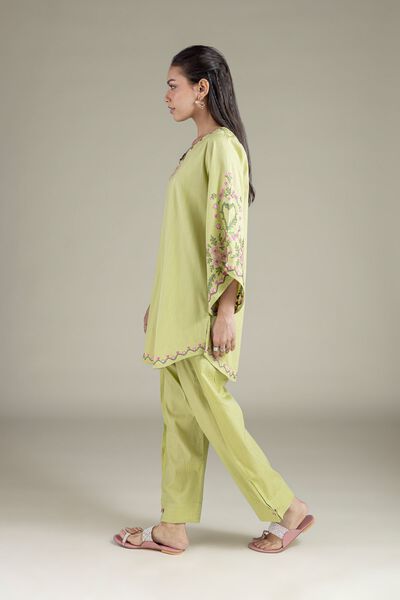 Embroidered | Textured Cambric | Solid Straight Shalwar | GBP 15.00