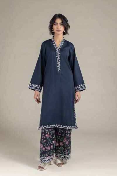 Embroidered | Textured Cotton | Pants | GBP 12.00