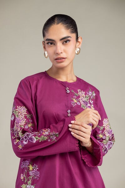 Embroidered | Cambric | Short Cambric Kurta | GBP 35.00
