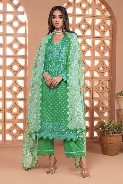 Cambric | Embroidered | Fabrics 3 Piece | GBP 22.50