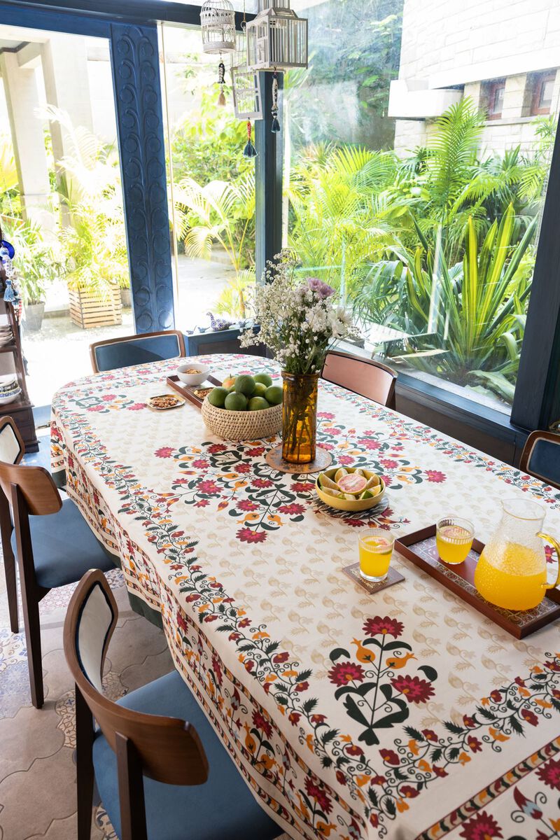 Cotton | Printed | Table Cover | null