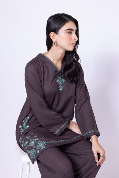 Embroidered | Dull Raw Silk | Kurta | GBP 12.50
