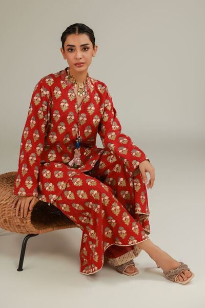 Raw Silk | 2 Piece Co-ord Set | Top and Bottom | GBP 55.00