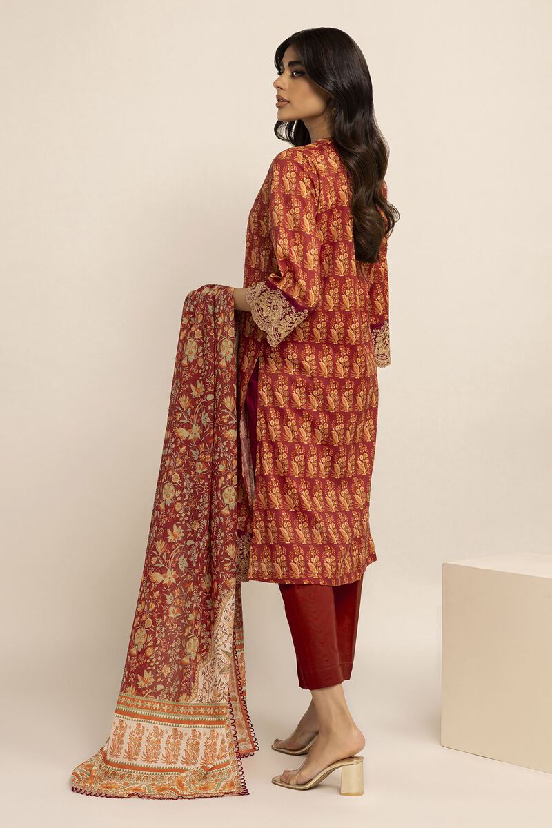 Embroidered | Cambric | Fabrics 3 Piece | null