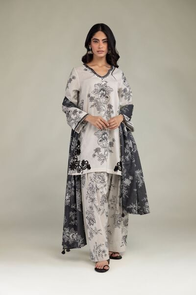 Embroidered | Cambric | Short Floral Kurta | GBP 25.00